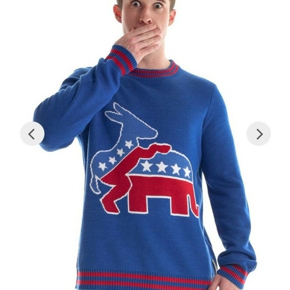 TIPSY ELVES Men's Sz XL Republican & Democrat - Picture 3 of 5
